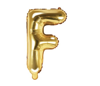 Bokstavsballong Guld