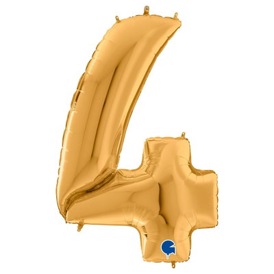 Ballongsiffra Gigant - Fyra Guld 164 cm