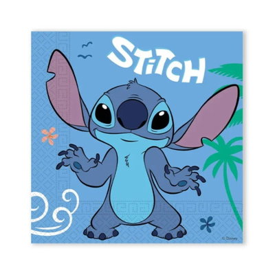 20 servetter med Stitch-motiv