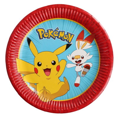 Papptallrikar Pokémon – 23 cm – 8-pack