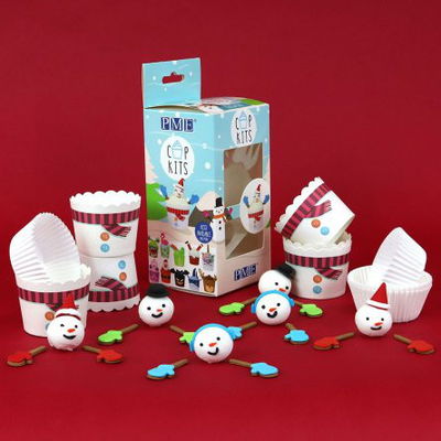 Cupcakes - Kit - Snögubbe