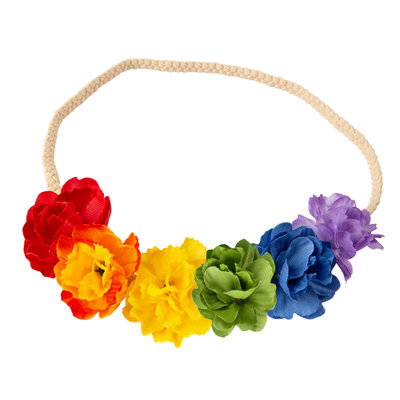 Blomsterkrans i Regnbågensfärger