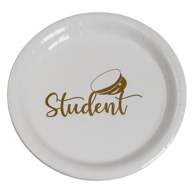 Student - papperstallrik - 8 pack