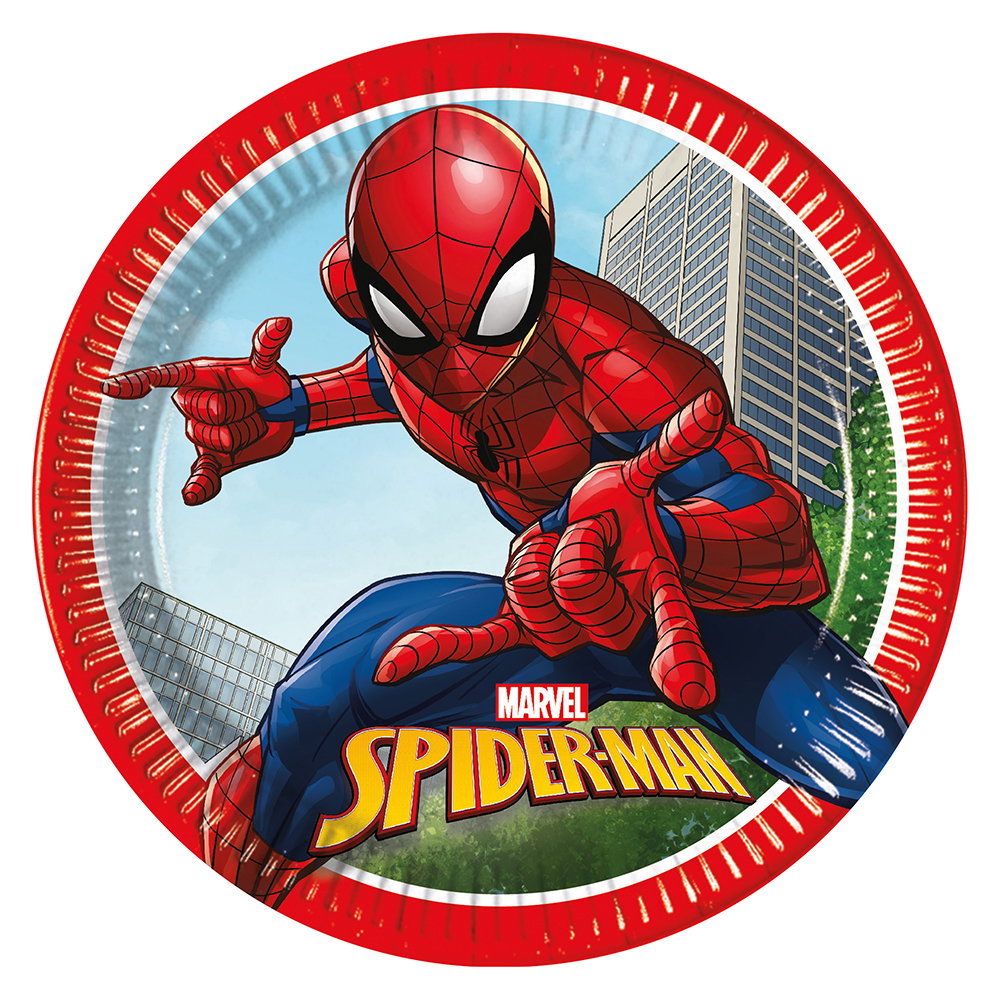 Spindelmannen Papperstallrik 23 cm 8-pack