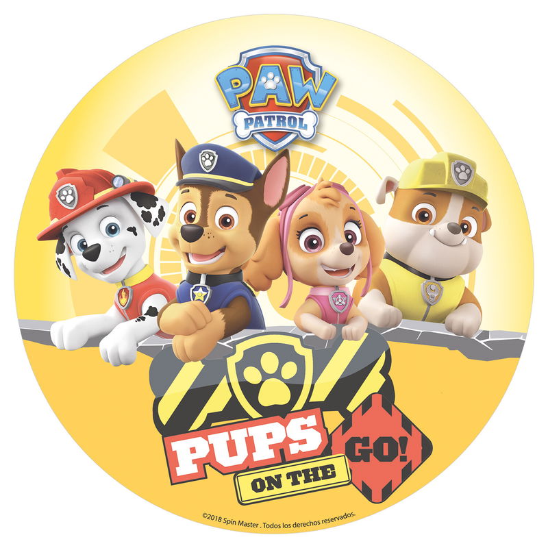 Paw Patrol Pups on The Go Tårtbild 20cm