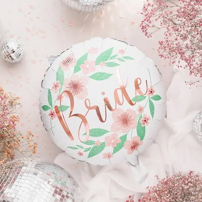 Folieballong Blommor Bride 45 cm