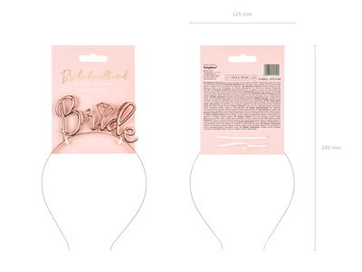 Diadem Bride Roséguld