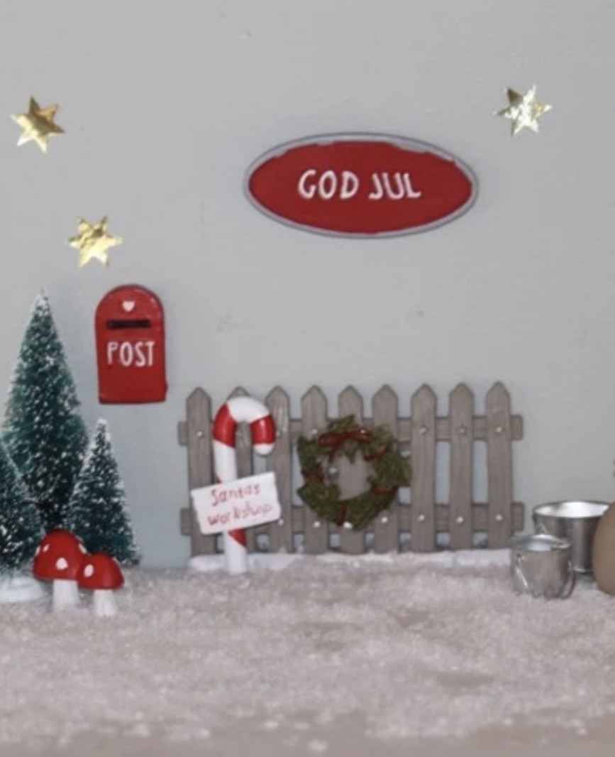 Nissedörr - God Jul Skylt