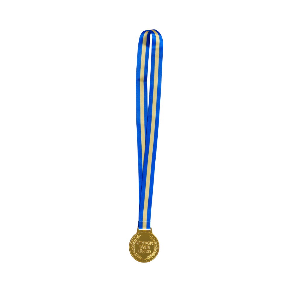 Världens Bästa Lärare - Medalj i Metall