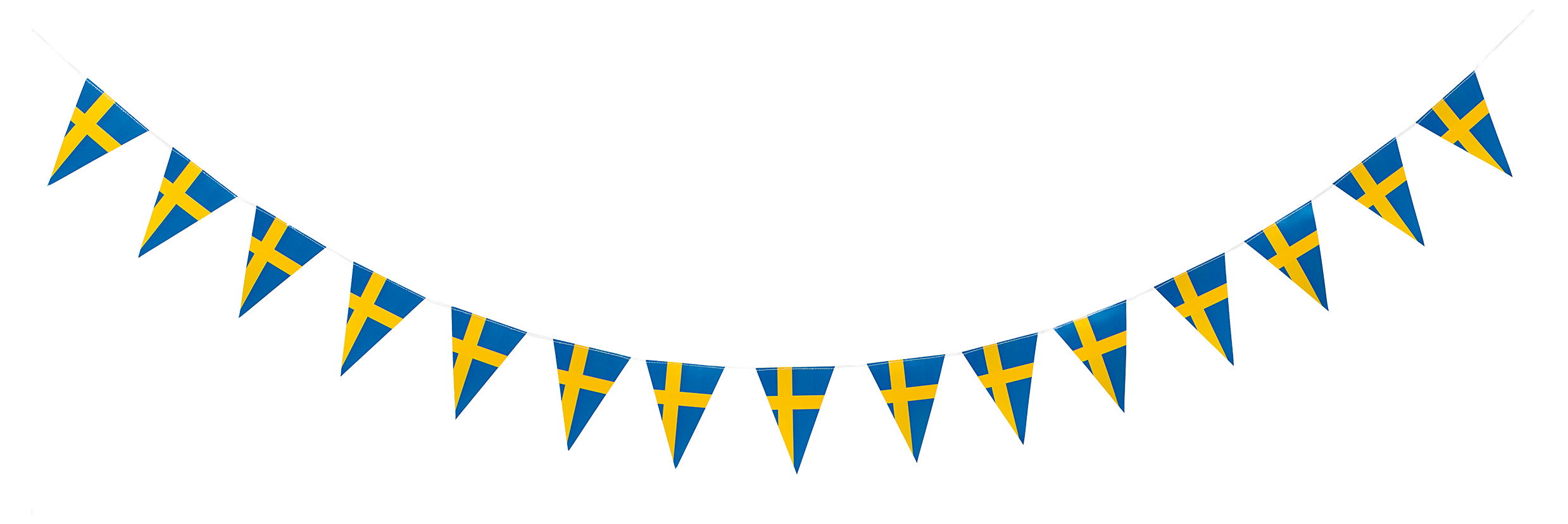 Vimpelgirlang - svenska flaggan - 3,6 meter