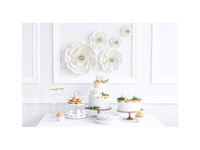 Dekorationsblommor Vit – 5-pack