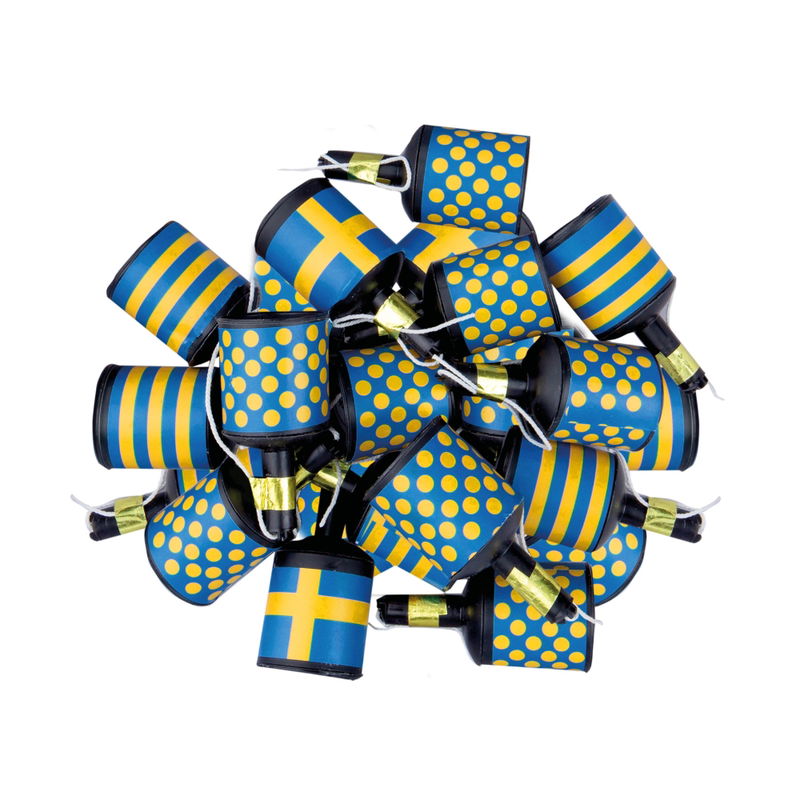 PartyPoppers Sverige 20 pack