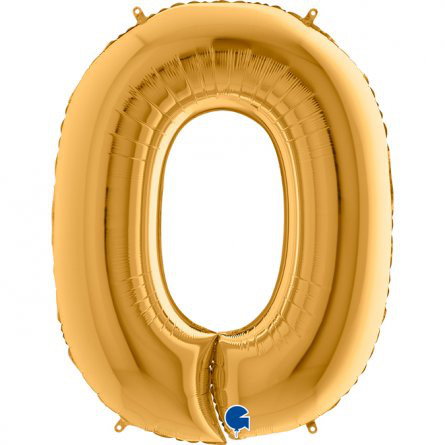 Sifferballong - Guld- 100 cm