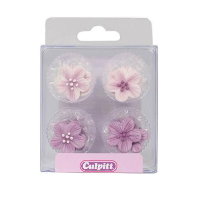 Sockerdekor - Blommor - Lila - Culpitt