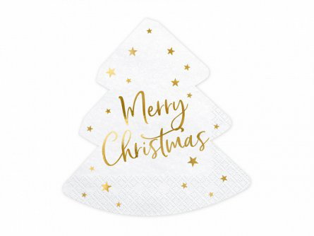 Servetter - Julgran - Merry Christmas