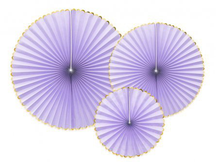 Pin Wheels - 3-pack - Lila/Guldkant