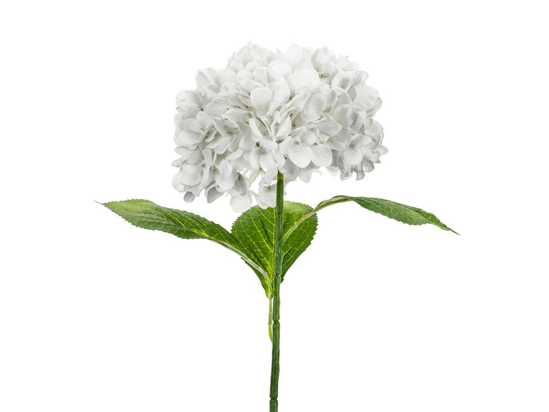 Konstgjord Blomma Premium Hortensia Vit