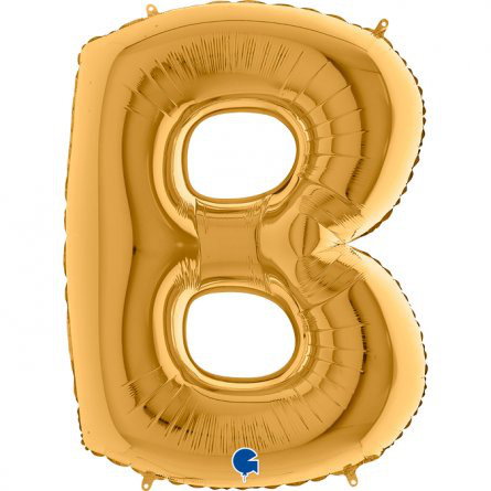 Bokstavsballong - Guld - 100 cm (B)
