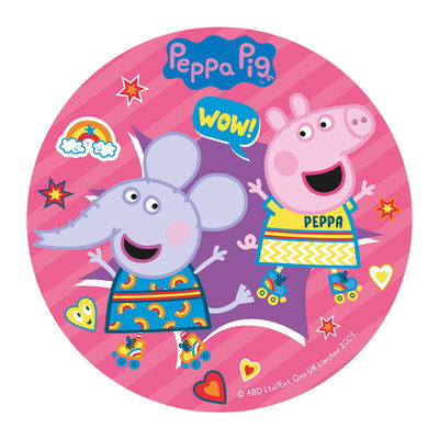 236044-DISCO COMESTIBLE TARTA PEPPA PIG 20CM ZERO_1