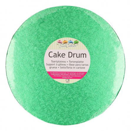 Tårtbricka - Grön - 25cm - FunCakes