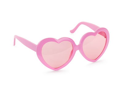 Hjärtglasögon Rosa
