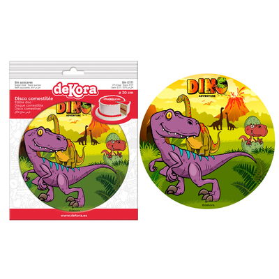 Tårtbild Dinosaurie Dino Adventure B 20cm