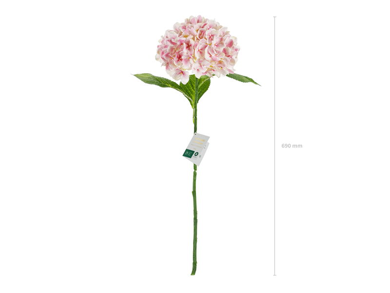 Konstgjord Blomma Premium Hortensia Rosa