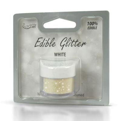 Ätbar glitter - Vitt