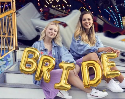 Bokstavsballong Guld