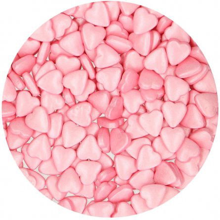 Strössel - Rosa hjärtan - FunCakes - 80g