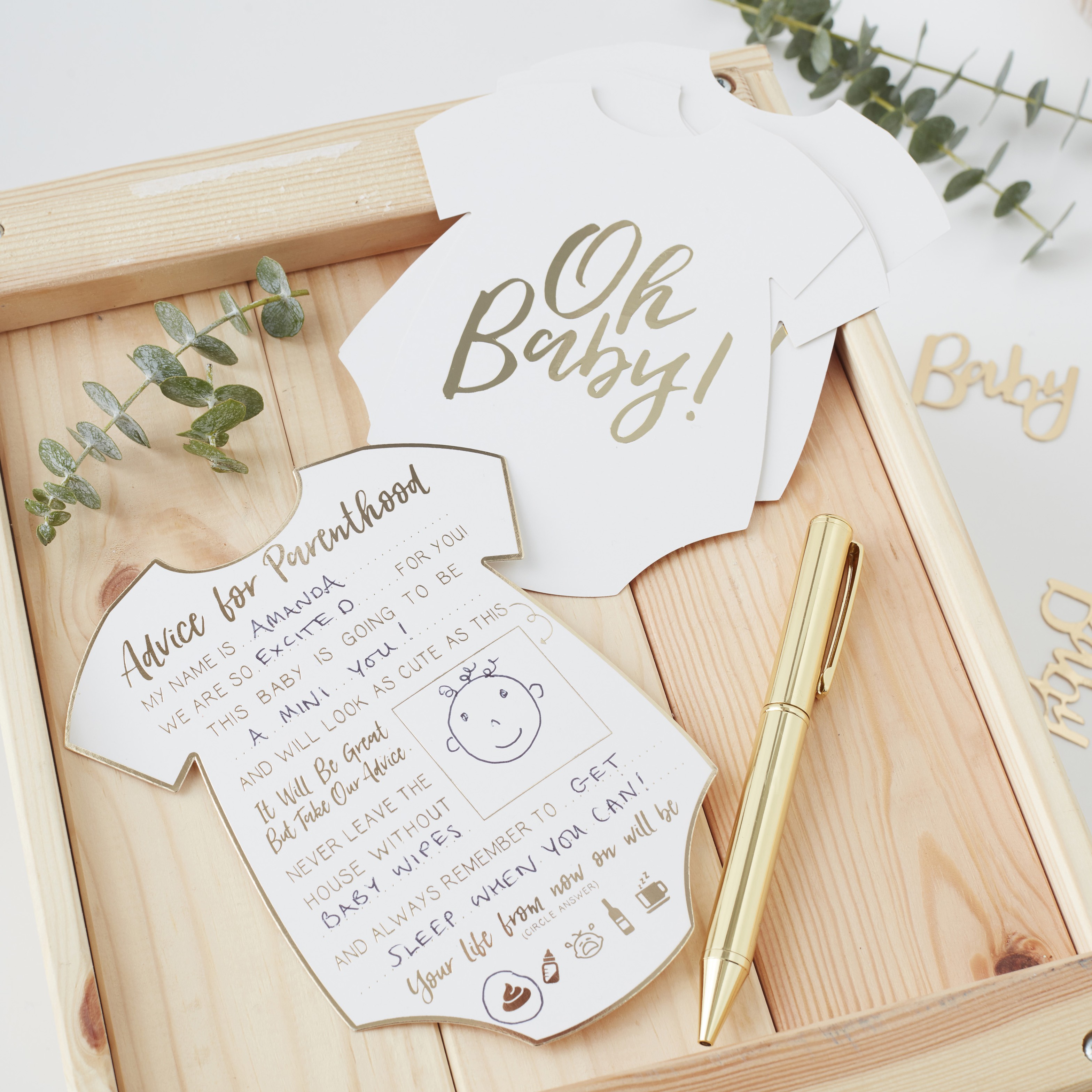 Baby Shower Kort Råd För Föräldraskap