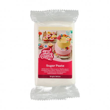 Sockerpasta - Bright White - 250g - FunCakes