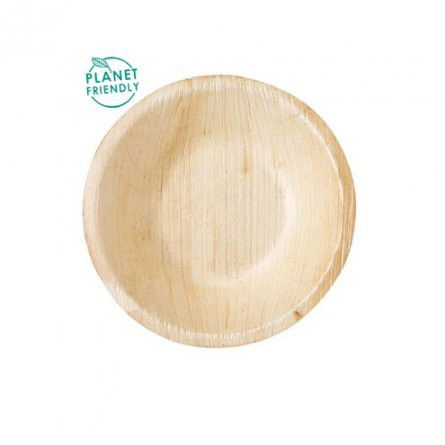 Djupa trätallrikar - Palm Leaf - 13cm