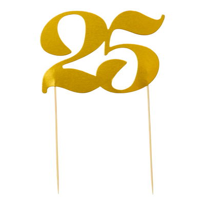 Tårtdekoration Siffra 25