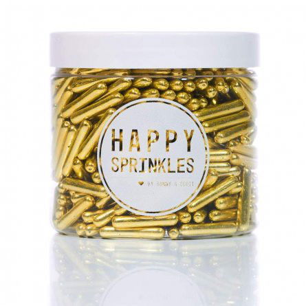 Happy Sprinkles - Strössel - Gold Rods - 90g