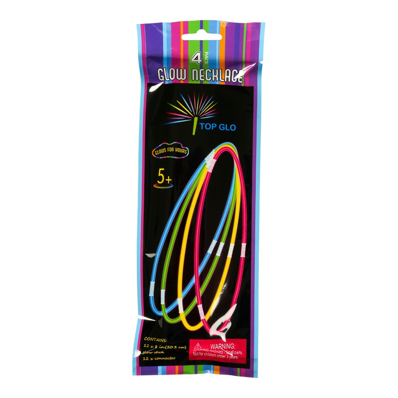 Självlysande Halsband 4 pack