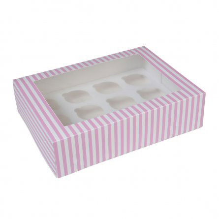 Rosa cupcakes boxar - 12st - House of Marie