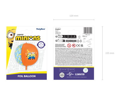 Folieballong Minions Rund