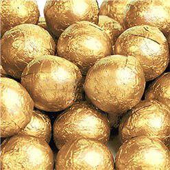 Choklad - Foliebollar - Guld