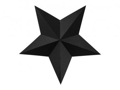 Hängande dekoration - Stjärnor - Svart
