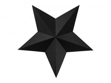 Hängande dekoration - Stjärnor - Svart