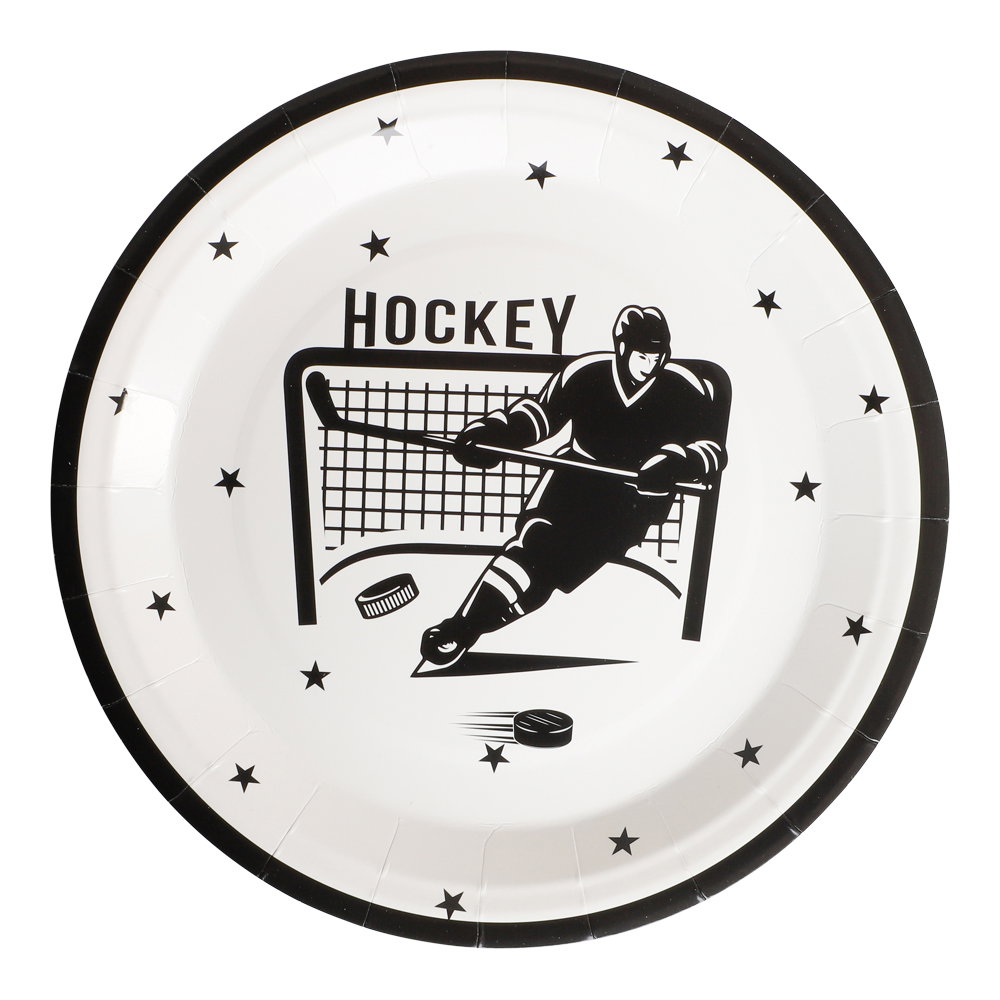 Papptallrikar Hockey