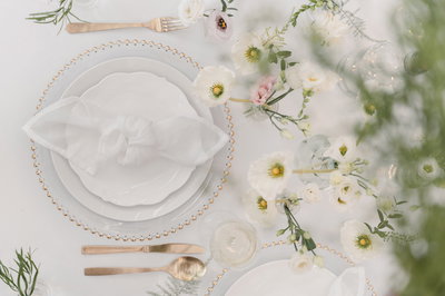 Tygservetter vita 4 pack