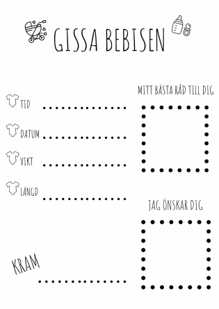 Gissa bebisen - Svart
