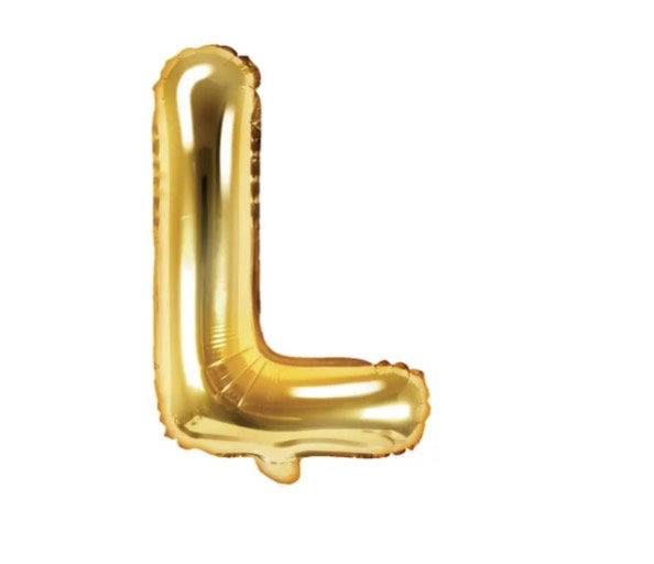Bokstavsballong Guld