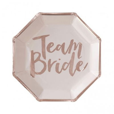 Papptallrikar - Team Bride