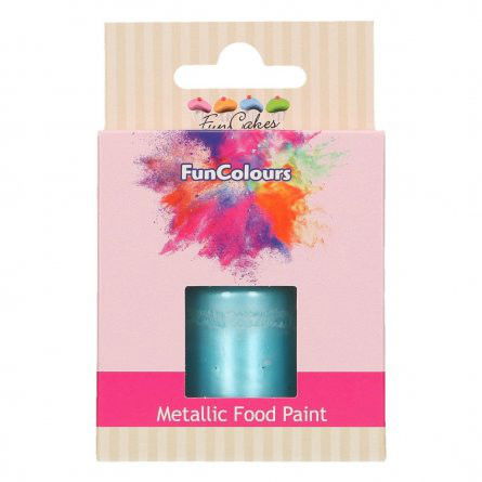 Food Paint - Metallic - Baby Blue - FunCakes**