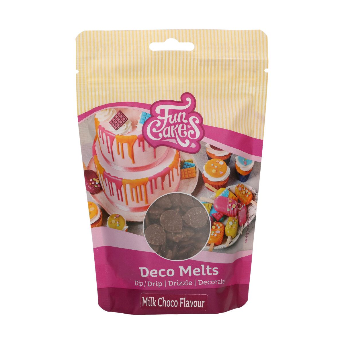 Deco Melts - Mjölkchokladsmak - FunCakes - 250g