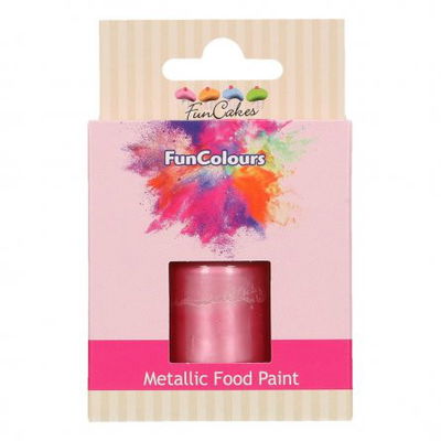 Food Paint - Metallic - Baby Pink - FunCakes