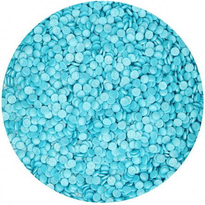 Strössel - Confetti - Metallic blå - FunCakes